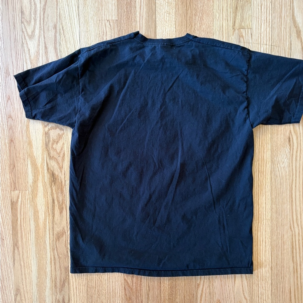 Fruit of the Loom Berlin Drinking Team Germany Tee - Black with Yellow & Red - Picture 5 of 8